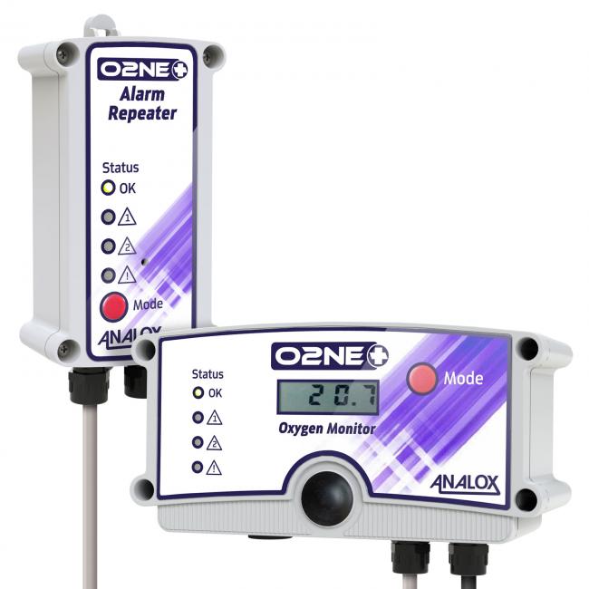 O2NE+ Oxygen Monitor & Alarm Repeater