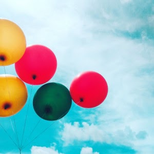 air balloons blue sky